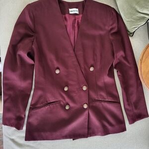 Vintage Canadian Made Amoretti Burgundy Blazer size 7